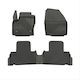 Frogum Set of Front and Rear Mats 4pcs for Ford Galaxy 2009-2015 Black
