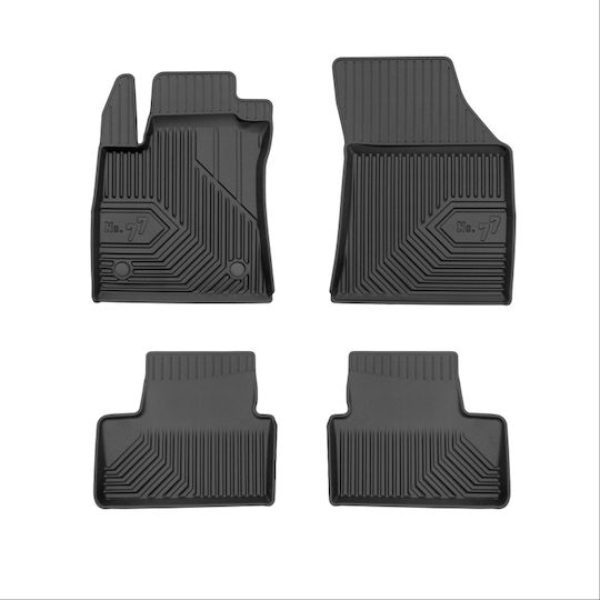 Frogum Set of Front and Rear Mats 4pcs for Renault Megane 2007-2012 Black