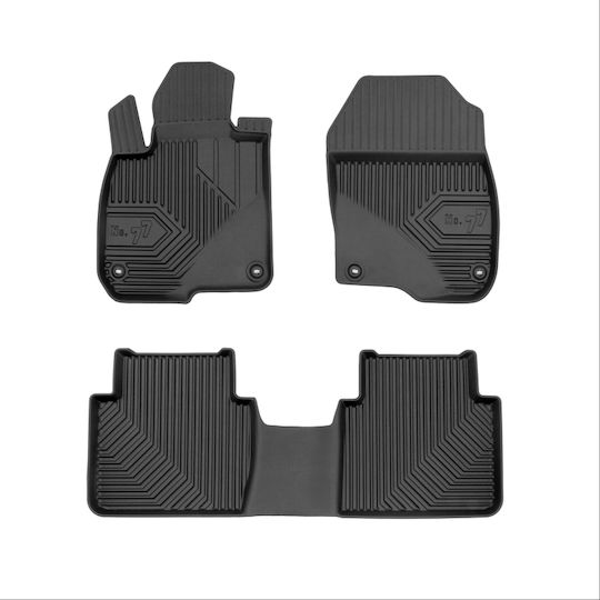 Frogum Set of Front and Rear Mats 4pcs for Honda CR-V 2018 Black