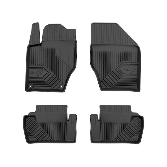Frogum Σετ Μπροστινά και Πίσω Πατάκια 4τμχ για Citroen DS4 2011-2015 Μαύρα