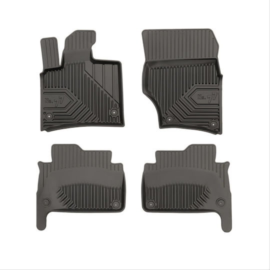Frogum Set of Front and Rear Mats 4pcs for Audi Q7 2005-2015 Black