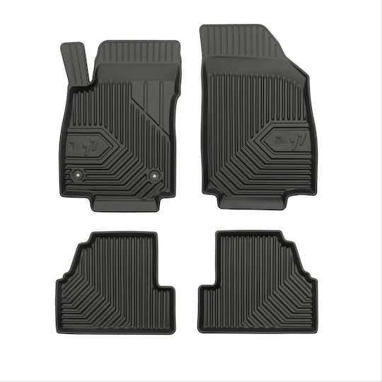 Frogum Set of Front and Rear Mats 4pcs for Opel Mokka 2012-2019 Black