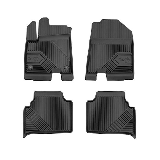 Frogum Set of Front and Rear Mats 4pcs for Kia Niro 2018-2022 Black