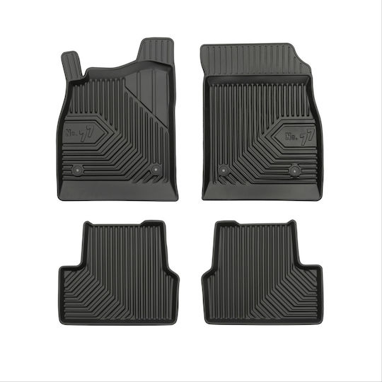 Frogum Σετ Μπροστινά και Πίσω Πατάκια 4τμχ για Opel Astra 2009-2015 Μαύρα