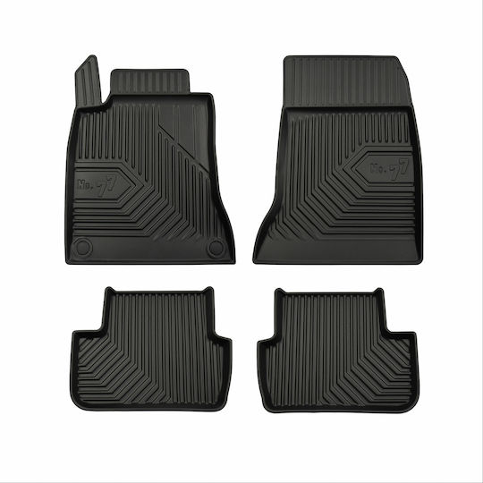Frogum Set of Front and Rear Mats 4pcs for Mercedes-Benz CLA Class MAN CLA 2013-2019 Black