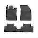 Frogum Σετ Μπροστινά και Πίσω Πατάκια 3τμχ για Peugeot 308 Opel Astra Citroen DS / DS4 Scania L 2021 Μαύρα