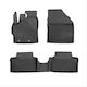 Frogum Set of Front and Rear Mats 3pcs Tray Type for Toyota Yaris Mazda 2 2020+ / Yaris Cross 2021+ / Aygo X 2023+ Black
