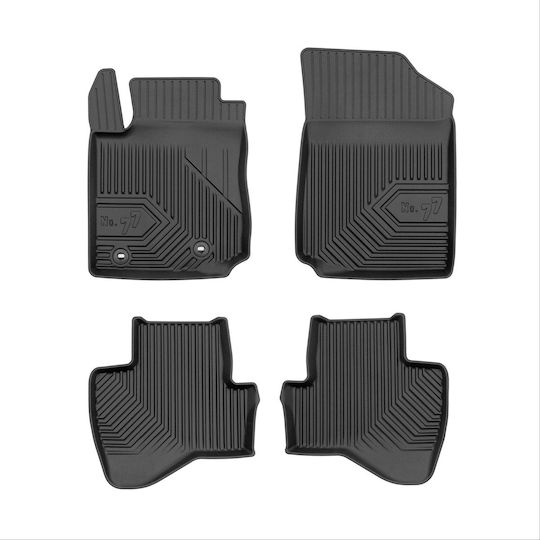 Frogum Set of Front and Rear Mats 3pcs for Toyota Aygo 2014-2022 Black