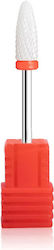Mixcoco Nail Drill Ceramic Bit with Cone Head Red
