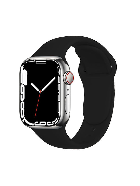 LtStrap Silicone Silicone Strap Black (Apple Watch 38/40/41mm)