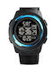 Skmei Digital Watch Battery with Rubber Strap Blue/Black