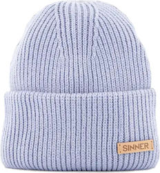 Sinner Beanie Unisex Σκούφος Πλεκτός σε Γαλάζιο χρώμα