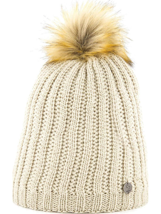 Morris Knitted Beanie Cap White
