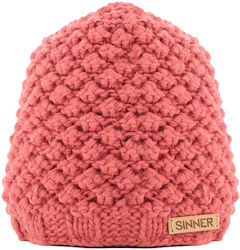 Sinner Timberline II II Beanie Unisex Σκούφος Πλεκτός σε Κόκκινο χρώμα