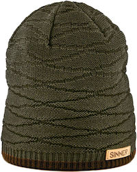 Sinner Beanie Σκούφος Πλεκτός σε Πράσινο χρώμα