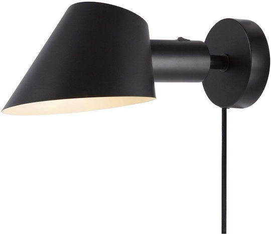 Nordlux Modern Lamp Wall with Socket E27 Black 15x15cm