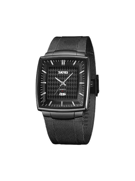 Skmei 9311 Watch Battery with Black Metal Bracelet