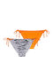 Bikini Slip mit Schnürchen Tierdruck
