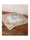 Silk Fashion Καρέ Τραπεζομάντηλο Κοφτό Κίτρινο 60x60εκ.