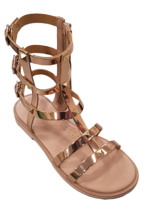 Scarpy Kinder Sandalen Gold