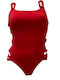 Red One Piece Swimsuit