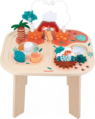 Janod Activity Table Dino made of Wood for 12++ Months