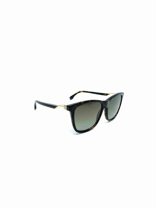 Fendi Sonnenbrillen mit Braun Schildkröte Rahmen und Braun Verlaufsfarbe Linse FF 0199/S 086/HA