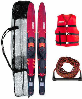 Jobe Allegre 67" Combo Waterskis Package Red Wakeboard