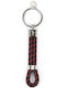 U.S. Polo Assn. Keychain Leather for Couples Red