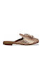 Flat Δερμάτινα Mules Rose Gold