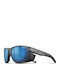 Julbo Men's Sunglasses with Gray Plastic Frame and Blue Mirror Lens