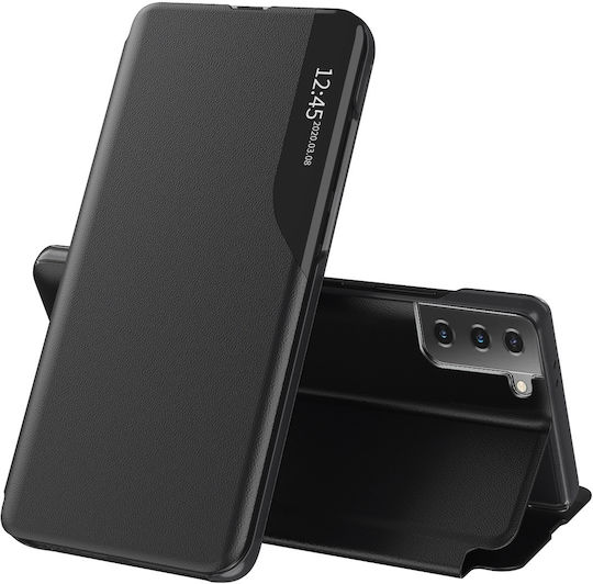 Techsuit eFold Buchen Sie Synthetisches Leder Schwarz (Galaxy S21 FE 5G)