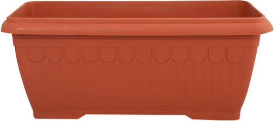 Miltoplast Кутия за саксии Пластмаса Оранжев 100x45x35см.