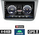 Kirosiwa Auto-Audiosystem für Seat Toledo 2004-2009 (Bluetooth/USB/WiFi/GPS) mit Touchscreen 9"