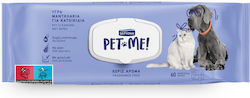 Septona Pet Me Dog Body Cleansing Wipes with Fragrance Pink 20x22cm