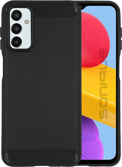 Sonique Carbon Brushed Back Cover Silicone / Plastic Black (Galaxy M13)