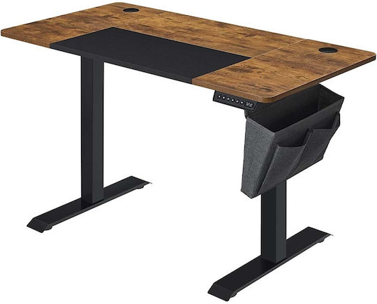 Ηλεκτρικό Γραφείο με Ρυθμιζόμενο Ύψος 120x60x72εκ. Καφέ