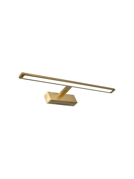 Braytron Modern Lamp Bathroom with Integrated LED and Adjustable White Light Gold 60x12cm