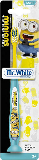 Mr. White Minions Παιδική Οδοντόβουρτσα για 3+ Χρονών Κίτρινη