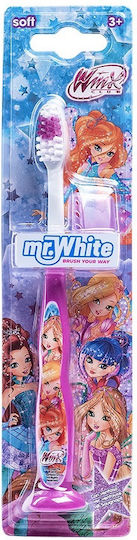 Mr. White Winx Παιδική Οδοντόβουρτσα για 3+ Χρονών Ροζ