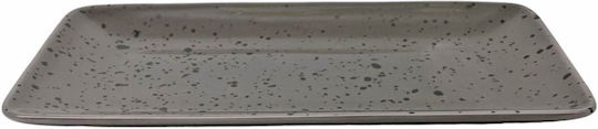 Ankor Servierplatte Rechteckig aus Porzellan Gray 21x10.5cm 1Stück