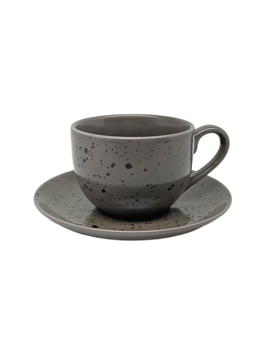 Ankor Porcelain Brown Cup Set 90ml Brown 8255-05