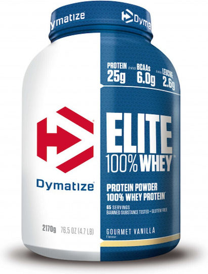 Dymatize Elite 100% Whey Protein Molke Glutenfrei mit Geschmack Gourmet-Vanille 2.17kg