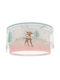 Ango Kids Plastic Chandelier Mount Ceiling Light E27 Loving Deer Pink 15W 33x16.5cm