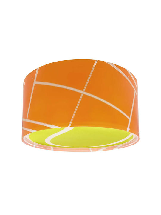 Ango Sports Tennis Πολύφωτο Παιδικό Φωτιστικό Πλαφονιέρα από Πλαστικό 15W με Υποδοχή E27 Πορτοκαλί 33x16.5cm