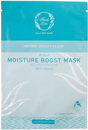 Fresh Line Instant Beauty Flash Sheet Μάσκα Προσώπου για Ενυδάτωση Με Νιασιναμίδη 20ml
