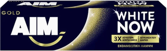 AIM Gold White Now Οδοντόκρεμα για Λεύκανση 75ml