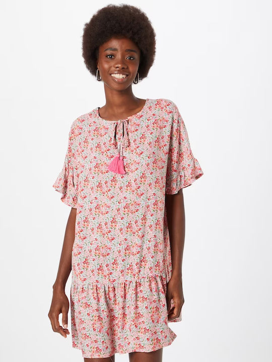 Sublevel Floral Dress Pink