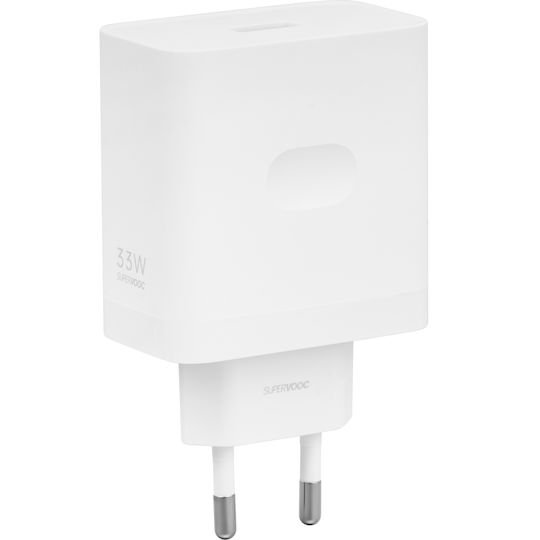 Oppo Φορτιστής Χωρίς Καλώδιο με Θύρα USB-A 33W Λευκός (Supervooc)