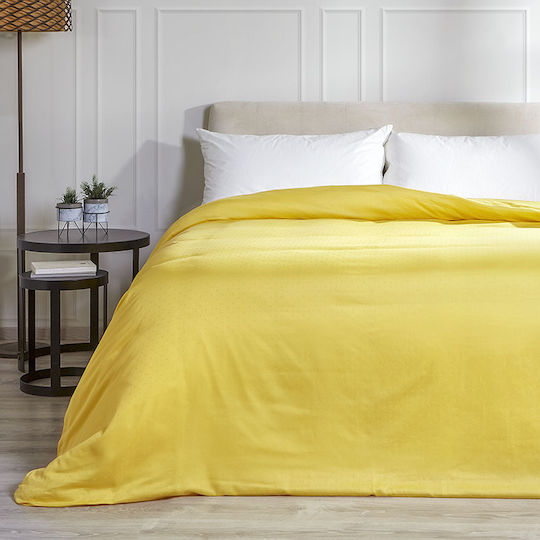 Cannon Παπλωματοθήκη Βαμβακερή Μονή 170x250 Imperial Dobby Lemon Drop